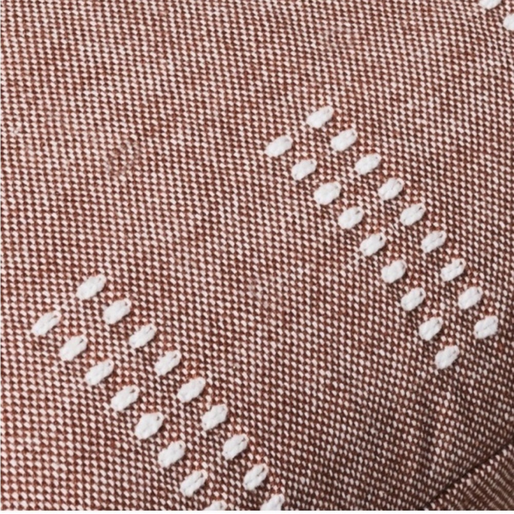 Hearth & Hand Decorative Pillow in Rust and White - Picture 8 of 9